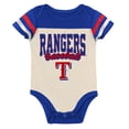 thumbnail image 2 of Newborn Outerstuff Royal Texas Rangers Up One Three-Piece Bodysuit, Bib & Booties Set, 2 of 5