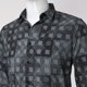 thumbnail image 4 of Camisas Para Hombre Camisa de manga de siete con estampado de solapa de ajuste delgado de moda casual para hombre (Navy, 3XL), 4 of 6