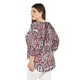 thumbnail image 3 of Blusa con estampado bohemio Roman Fashion /Tallas Extras, 123 (Rojo) rojo 40, 3 of 5
