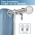 thumbnail image 2 of Urbanest Crackle Single Curtain Rod and Hardware Set, 2 of 6