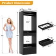 thumbnail image 2 of Homieasy Closet System with Drawers and Hanging Area, 23.6" Walk-in Closet Organizer Unit for Small Space, 23.6"x15.7"x80", 2 of 11