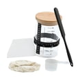 thumbnail image 1 of Kit De Jarro De Fermentada Colocación De De De Boca Ancha Para Suministros Para Hornear De Pan De Cocina 900 ml, 1 of 8