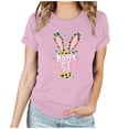 thumbnail image 1 of XMMSWDLA Hauts Grande Taille pour Femmes, T-Shirts pour Femmes Automne Décontracté Manches Longues Chandails en Molleton Imprimé Rétro Haut Chandail Rose Hauts d'Été pour Adolescentes, 1 of 5