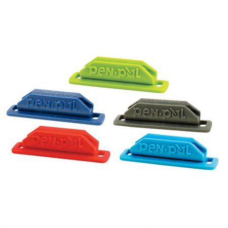 TOPS-4PK Pen Pal Pen Holder, 2.63" Long, Randomly Assorted Colors