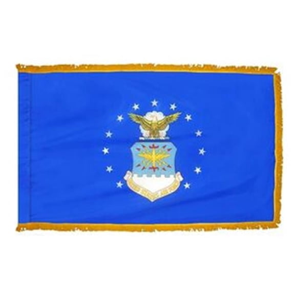 Annin Flagmakers 439110 3 ft. X 5 ft. U.S. Air Force Flag Colonial Nyl-Glo with Fringe