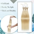 thumbnail image 6 of MY-LADY 50S 1G Remy Micro Beads Hair Extensions Human Hair Thick Invisible Nano Beads Micro Link Hairpiece 20inch #60 Platinum Blonde, 6 of 8
