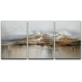 thumbnail image 1 of PixonSign Canvas Print Wall Art Set Winter Autumn Watercolor Pastel Mountain Range Nature Wilderness Illustrations Modern Art Decorative Rustic Relax/Calm Colorful for Bedroom - 24"x36"x3, 1 of 5