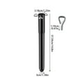 thumbnail image 3 of 14.8" Christmas Tree Height Extender with 3 Fixing Screws, Fits 0.5-1.25 Inch Tree Poles, Make Christmas Tree Taller for 4.5 Ft to 7.5Ft Artificial Trees, Seasonal Indoor Decor (Black), 3 of 7