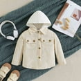 thumbnail image 2 of Vedolay Kids Coat Baby Girls Long Sleeve Hooded Coat Top Beige,80, 2 of 5