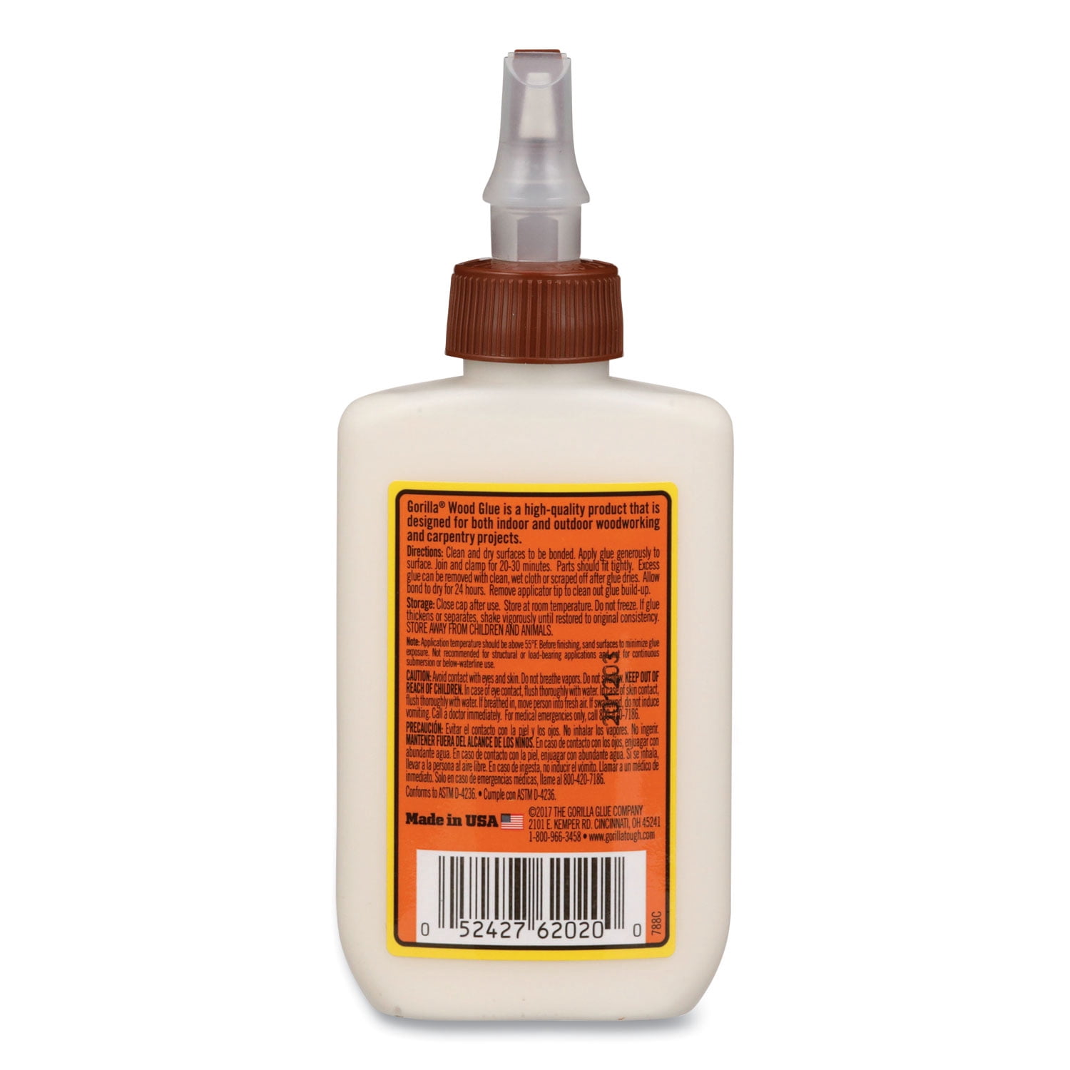Wood Glue, 4 oz, Dries Light Tan | Bundle of 5 Each