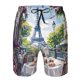 thumbnail image 3 of Fotbe Parisian Cafe With Eiffel Trajes de Baño Estampados para Hombre, Shorts de Verano de Secado Rápido, Ropa de Playa, Bañadores-Medium, 3 of 6