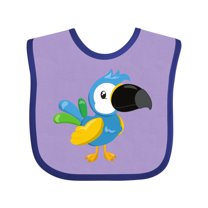Inktastic Colorful Parrot, Tropical Parrot, Cute Parrot Boys or Girls Baby Bib