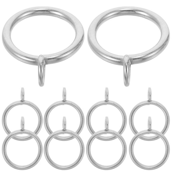 Raindrops  10 Pcs Curtain Hook Black Clip Rings Curtains Window Decorative Hooks Rod