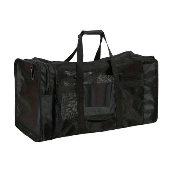 Bolso de mano de malla para buceo, ligero, para hombre y mujer, ideal para la playa Negro