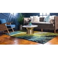 thumbnail image 2 of Unique Loom Lyon Modern Abstract Area Rug 8' x 10' Rectangle Light Green/Blue, 2 of 2