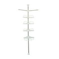 4 Layer Bathroom Shower Corner Storage Rack, Corner Pole Shower Shelf