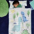 thumbnail image 3 of Couverture pour la sieste avec oreiller intégré, dinosaure, 3 of 4