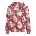 thumbnail image 4 of YABCSAZ Ugly Christmas Sweaters for Women Christmas Tree Snowflakes Reindeer Santa Claus Oversize Sweatshirt Fleece Zipper T Shirts Casual Loose Warm Pullover Tops T Shirts for Xmas Party, 4 of 4