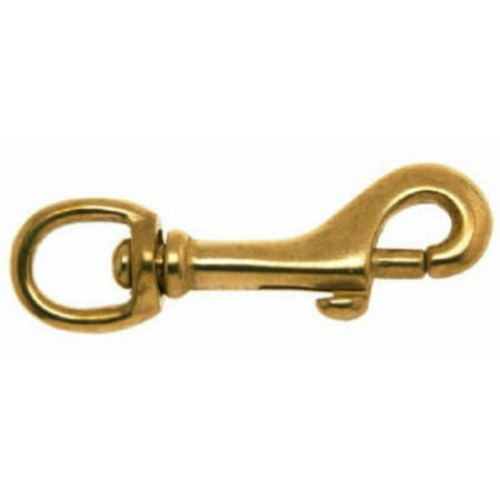 

1/2 Bronze Round Swivel Bolt Snap #5025B Tagged WLL 40 LB