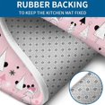 thumbnail image 4 of Pink Christmas Tree Pattern Bathroom Rugs Sets 3 Piece,Toilet Cover Set,Absorbent Non Slip Bathroom Mats Sets with U-Shaped Contour Rug Toilet Rug Set, 4 of 5