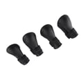 thumbnail image 2 of Xirurus 4pcs Silicone Pet Dog Cute Waterproof Boots Antislip Protective Rain Shoes for Small Dogs Easy to Wear with Hook and Loop Medium Black Size M (1.57 inches / 4 cm), 2 of 9