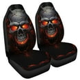 thumbnail image 2 of Chririnla Car Seat Covers for Men Women Cool Lava Skull Pattern Front Seat Protector Cover Waterproof Full Set of 2pc Universal Size for Car, Truck or SUVs, 2 of 7