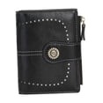 thumbnail image 2 of Cartera para mujer con tarjetero de crédito, ideal como regalo para viajes. Negro, 2 of 9