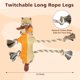 thumbnail image 2 of Juguetes para perros grandes | Durable Peluches de Peluche para Perros Juguete para Perros de Raza Tira y afloja Juguetes para Perros para Mantenerlos Ocupados,Orange, 2 of 5