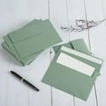 thumbnail image 5 of Lssam 1 Pack 5x7 Envelopes for Wedding Invitations, Greeting Cards & Announcements, Pretty Green Self Seal Envelopes, Premium Sage Color for Party & Photos (5.24"x7.21"), 5 of 8