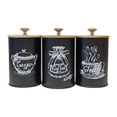thumbnail image 4 of Elodie 3Pcs Airtight Coffee Tea Sugar Jars for Home Countertop Sturdy Bamboo Lidded, 4 of 8