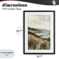 thumbnail image 4 of Stupell Industries Coastal Northern Coast Seaside Landscape Black Framed Print Under Glass, 14 x 20, by Petals Prints Design, 4 of 8