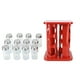 thumbnail image 3 of Especiero Giratorio de Acero Inoxidable para Encimera Almacenamiento Conveniente Mucho Espacio con Vidrio y Base con Cerradura para Botellas de ANGGREK  Otros, 3 of 8