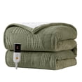thumbnail image 1 of Heated Blanket Electric Blanket Throw 50''X60''-Heating Blanket with 9 Heat Settings-2-10 Hours Auto Off,ETL Certified,Machine Washable (Gray Green), 1 of 7