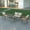 Natural/Cream, variant on Emma + Oliver Four Piece Indoor/Outdoor Boho Open Weave Natural Rattan Rope Patio Set with Two Chairs, Loveseat and Table with Gray Cushions