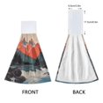 thumbnail image 3 of Yayeee Kitchen Hanging Hand Towels Set of 2 with Loop Bathroom Absorbent Tie Towel, Mountains at Dawn, 3 of 7