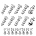 thumbnail image 1 of Uxcell 10-Pack Tornillo de Cabeza Hexagonal con Tuercas, Arandelas Planas y de Bloqueo M12x40mm, 1 of 6