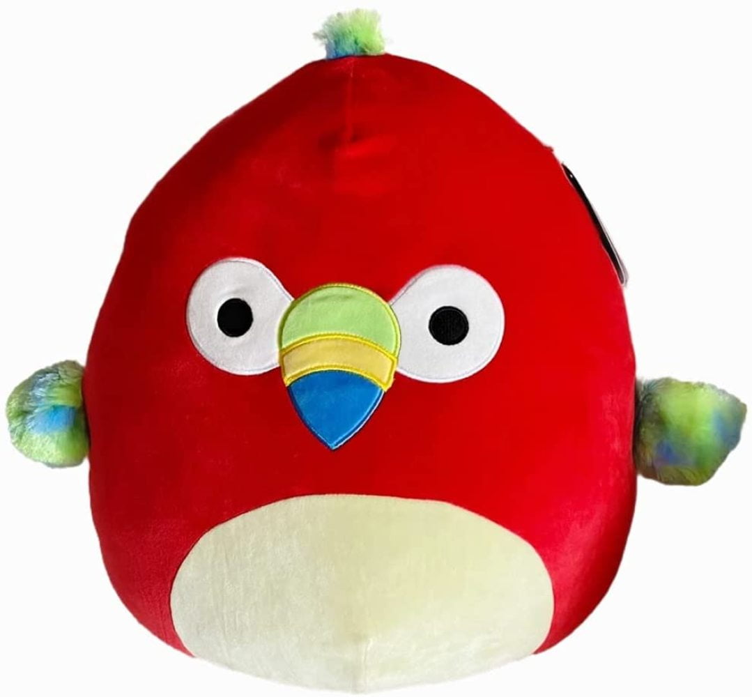Kellytoy Squishmallow Paco the Red Parrot Bird 5" Mini Plush Doll Collection 