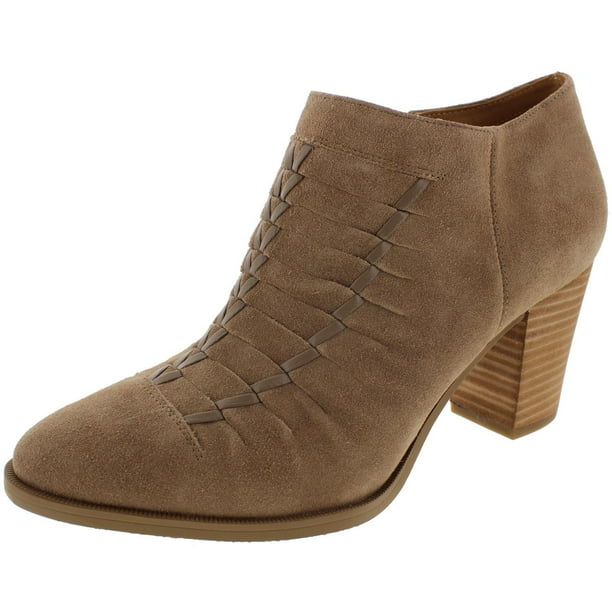 Franco Sarto - Franco Sarto Womens Dimona Suede Stacked Heel Ankle Boots - Walmart.com - Walmart.com