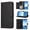 Black, variant on Case for Doogee N55 / N55 Plus Shockproof PU Leather Case with 9 Card Slots Kickstand Magnetic Flip Wallet Protective Phone Cover, Purple