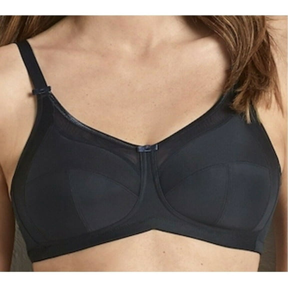 Anita BLACK Martha Soft Cup Post Mastectomy Bra, US 38E, UK 38DD