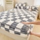 thumbnail image 5 of Sábana Ajustable para Colchón Jxy240924001 | Sábana Ajustable Acolchada Antideslizante 150X200Cm | Protector de Cama de Poliéster Transpirable y Cálido para Invierno | Gris, Azul, Verde, Caqui y Rosa, 5 of 6