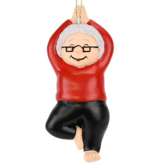 Yoga Mrs Claus Ornament