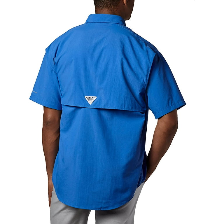 Buy HABIT Men's Short Sleeve Fishing Guide Shirt, Bahama Blue Check, XX- Large at