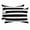 Black, variant on Chaise Lounge Headrest Pillow 1 Pack, Black Striped Waterproof Chair Pillows with Insert & Adjustable Elastic Strap for Beach Pool, Modern Simple Monochrome Geometric White Outdoor Patio Pillow