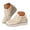 Beige, variant on Women's Hidden Wedge Sneakers Hollow Breathable Slip on Platform Shoes Casual Ankle Booties