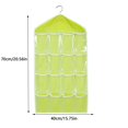 thumbnail image 3 of Tuvgenk 16 Pockets Door Hanging Organizer 28x16 inch Large Capacity Underwear Storage Bag Easy Install Green Space Saving Polyester Cloth for Closet, 3 of 5