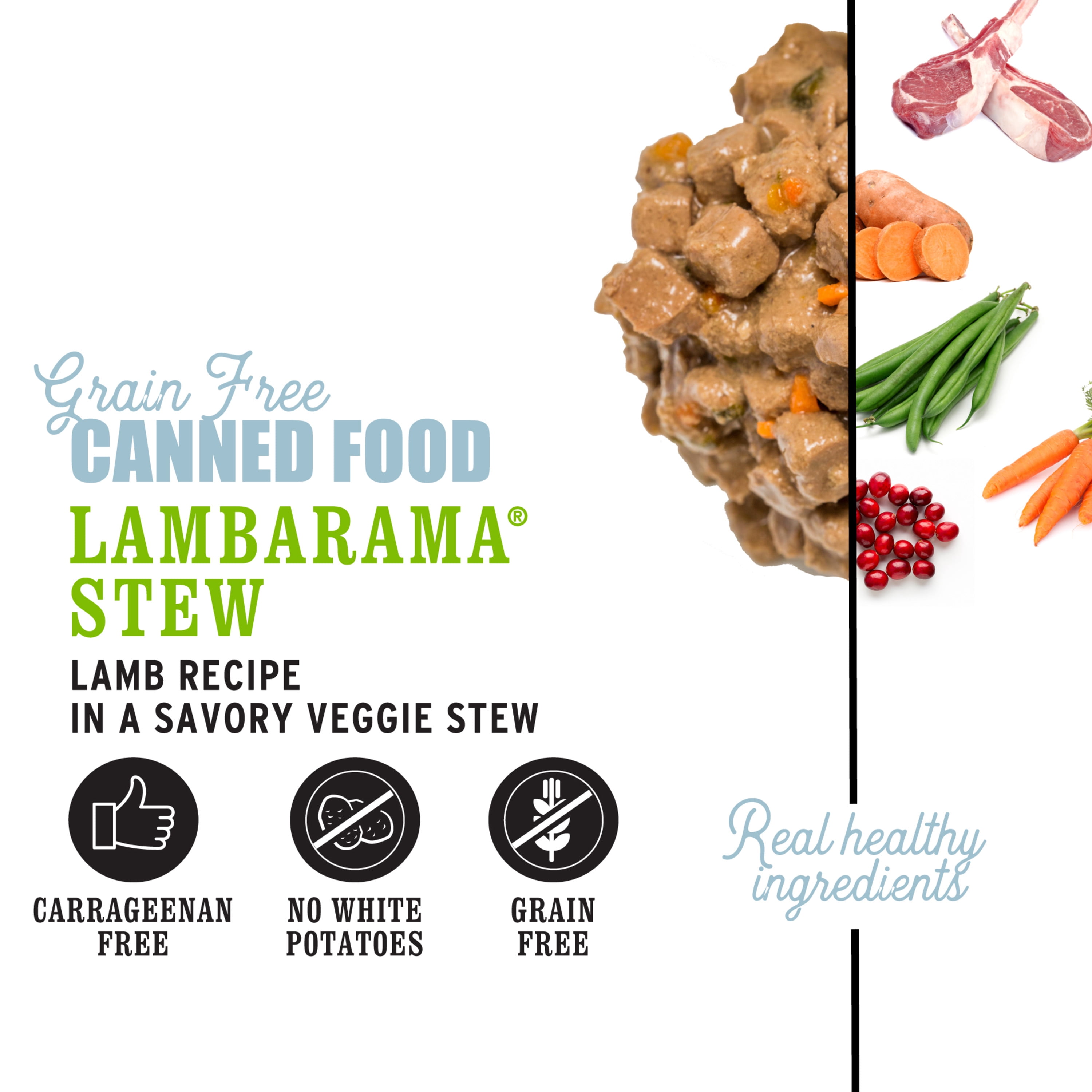 "I and love and you" - Lambarama Stew Wet Dog Food - Single 13 oz Can