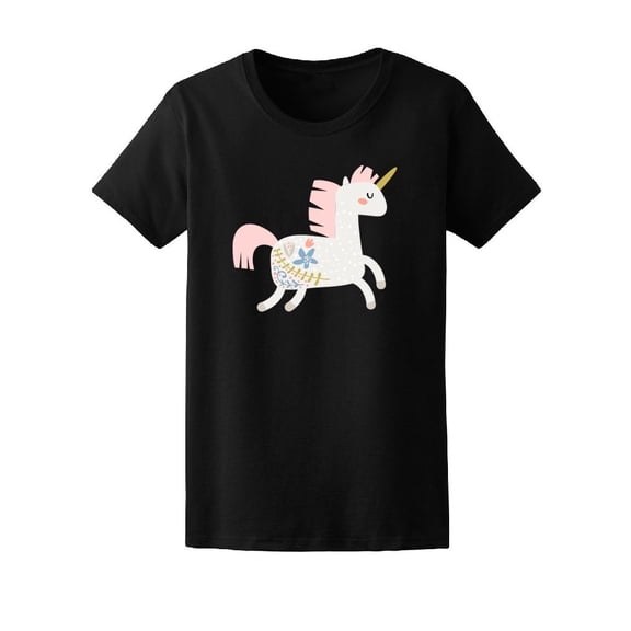 Cute Magic Unicorn Cartoon Tee Women's -Image by Shutterstock
