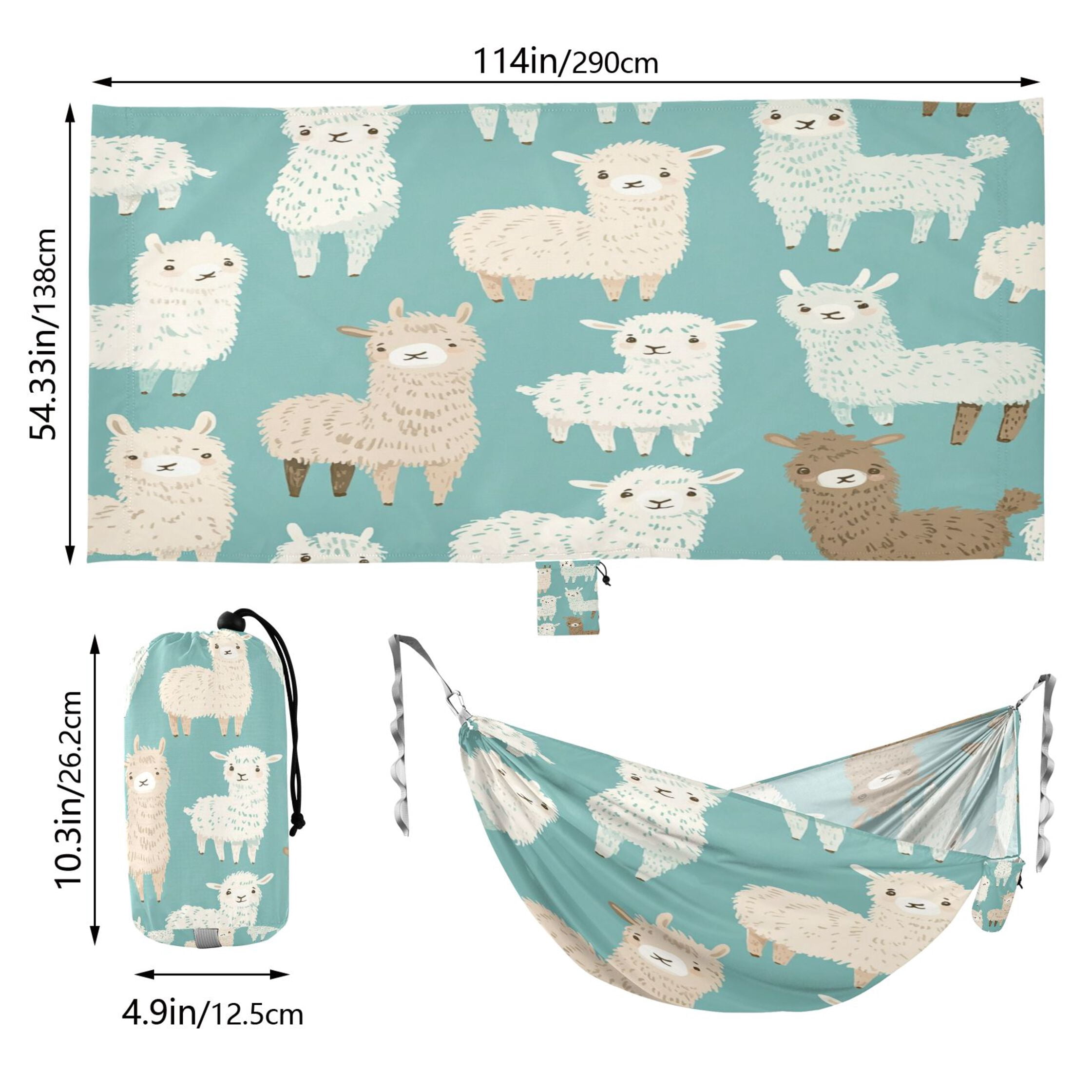 Hammock Camping Hammock Nylon Portable Hammock Travel Camping Hammock Super Cute Cartoon Sheep