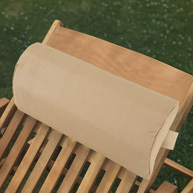 AMERTEER Coussin Repose-Tête pour Fauteuil Inclinable Extérieur Chaise Pliante Coussin de Siège Réglable en Hauteur Coussin Repose-Tête Confortable